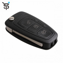 Factory price black best car key 3 button folding car remote key for Ford with 4D63 chip 433 MHZ YS100150